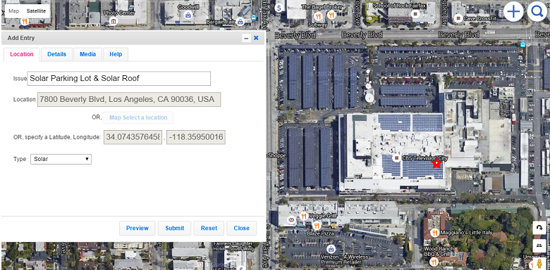 CBS Studios Solar Parking and Solar Roof